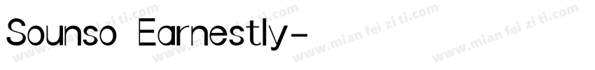 Sounso Earnestly字体转换